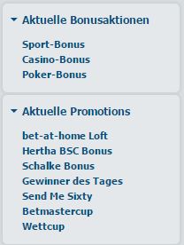 Bonus bet-at-home